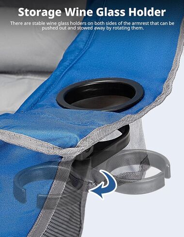 DEERFAMY Double Camping Chair for Adults, Breathable Folding Camping Chair with Cooler Bag and Insulated Cup Holders for Outdoor Travel Picnic, Portable Loveseat for 2/3 Person in Saudi Arabia