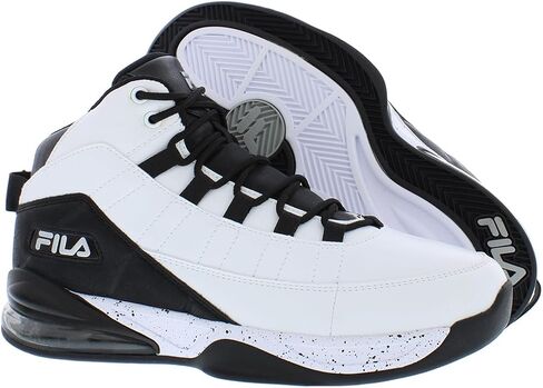 Fila Men's Activisor Viz Shoes White/Black/Metallic Silver 7.5 in Saudi Arabia