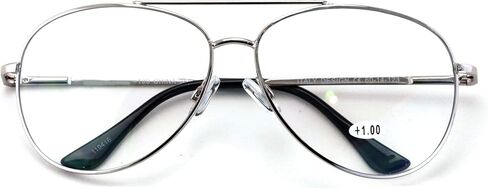 V.W.E. Metal Progressive Clear Lens No Line Reading Glasses Tri-Focal Reader Spring Hinge in Kuwait
