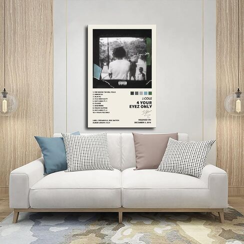 YGULC J Cole 2014 Forest Hills Drive Music Album Cover Signed Limited Poster Canvas Poster Wall Art Decor Print Picture Paintings for Living Room Bedroom Decoration Unframe:12x18inch(30x45cm) in Saudi Arabia