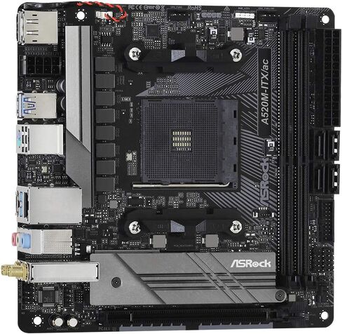 ASRock A520M Phantom Gaming 4 AM4 AMD A520 SATA 6Gb/s Micro ATX AMD Motherboard in Saudi Arabia