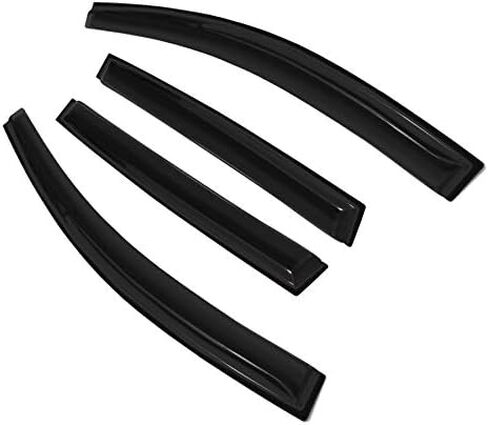 4pc Sun Rain Guards Window Visor Wind Deflector Compatible with 2001-2012 Ford Escape/2008-2012 Mazda Tribute/2005-2011 Mercury Mainer 94059 in Saudi Arabia