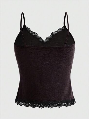 SOLY HUX Women's Plus Size Y2k Tops Lace Trim Floral Print Spaghetti Strap Cami Tops in Saudi Arabia