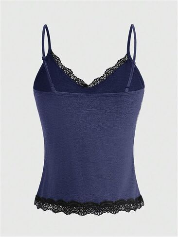 SOLY HUX Women's Plus Size Y2k Tops Lace Trim Floral Print Spaghetti Strap Cami Tops in Saudi Arabia
