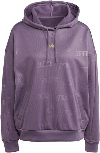 adidas Women's Embossed Monogram Fleece Hoodie in Saudi Arabia