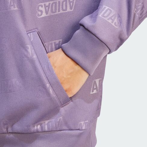 adidas Women's Embossed Monogram Fleece Hoodie in Saudi Arabia