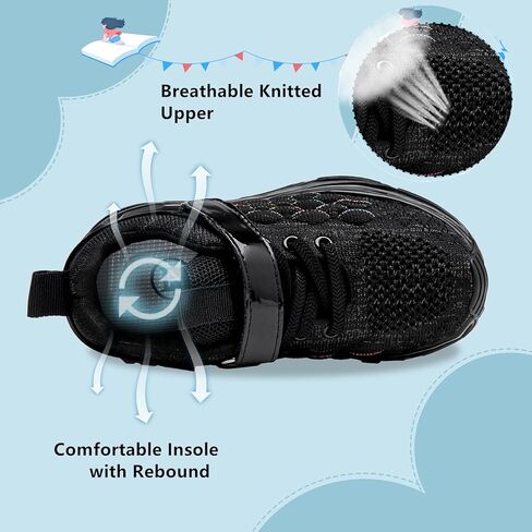 DADAWEN Toddler/Little Kid Sneakers for Boys Girls Lightweight Breathable Sports Athletic Running Tennis Shoes in Kuwait