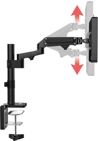 CTA Digital Laptop Desk Mount Articulating Desk Mount Clamp for Laptops with Built-in Cooling Fan - Black (LT-DMCGCF) in Kuwait