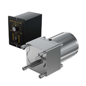 15W Variable Speed Electric Motor with Speed Controller 120W High Torque 110V DC Gear Motor, 110V 2/5 HP Reversible Single-Phase Small Geared Reduction Motor for Automated & Conveyor