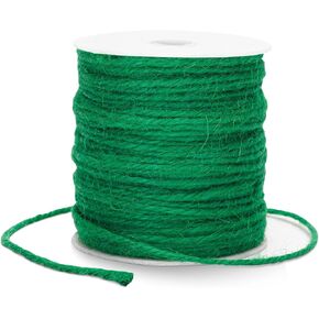 G2PLUS Natural Jute Twine String, 3mm Jute Garden Twine, 328 Feet Jute Twine String for Crafts, 3 Ply Hemp Twine Rope for Gift Wrapping and Climbing Plants, Arts, Decoration Packing String（Brown）