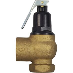 Cash Acme 3/4 x 1 Inch F-95 Iron Body Safety Pressure Relief Valve with Lever Set, 19497-0050