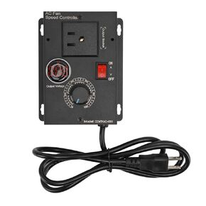 Variable Speed Controller, 120V 220V 18A Electronic Voltage Regulator, Stepless AC Motor Speed Controller Rheostat for Fans Routers