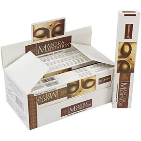Nandita Mantra Meditation, 15 Gram Incense Stk (12 Packs x 15 grams each)