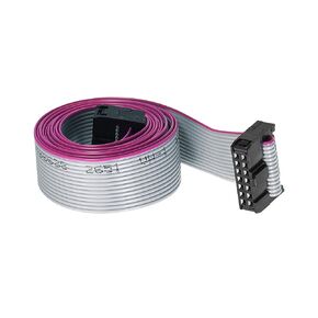 DMiotech 20 Pin 1m Long 2.54mm IDC Wire Flat Ribbon Cable FC to FC Connector with Grey Color