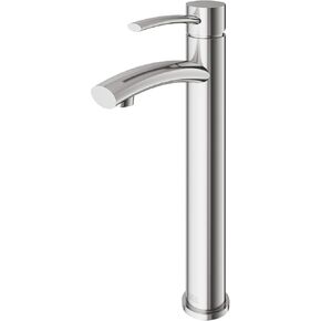 VIGO Milo 12.5 inch H Single Hole Single Handle Bathroom Faucet in Brushed Nickel - Vessel Sink Faucet VG03025BN