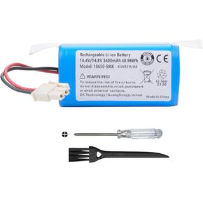 Vacuum Battery Replacement for ILIFE A4s, A4s pro, A6, A7, A8, A9, V7, V7S, V7 PRO, V7 Plus, W450 Robotic Vacuum Cleaners 14.4V/3400mAh