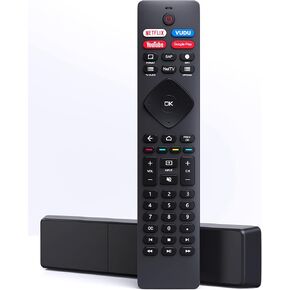 Voice Remote Control for Philips Android Smart TV 5704/5604/5766/5806/5000 Series，Replacement for Philips TV Remote URMT26RST004 RF402A-V14 BT800 NH800UP URMT47CND0