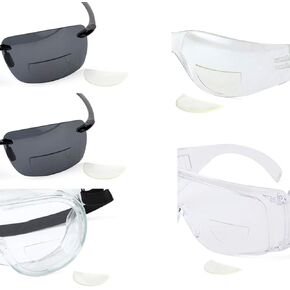 5 Pack, +2.00 Great View Reusable Stick-On Bifocal Lenses Reader Magnifying Adhesive Reading Lens Sticker Sport Sunglass Safety Glasses Magnifier Add On Goggles (5 Pack, +2.0)