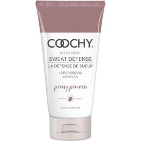 Coochy Sweat Defense Intimate Protection Lotion | Calming Feminine Care Cream Deodorizer | Peony Prowess, 3.4 oz