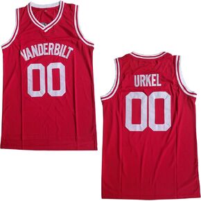 00 Steve Urkel Basketball Jersey Vanderbilt Muskrats Hip Hop Clothing for Men High School Movie Jersey Stitched Red S-3XL
