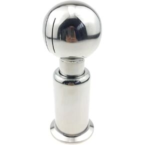 Rotating 360 Degree CIP Spray Cleaning Ball Tri Clamp 1.5 in. with 2 in. Ball SS304 Stainless Steel