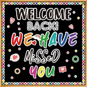 Classroom Bulletin Board Decor Colorful Classroom Decoration Set Welcome Banner Motivational Posters for for Kindergarten Elementary Middle School (Amazing)