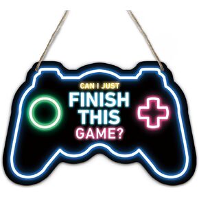 لافتة باب خشبية للألعاب معلقة لمنطقة الألعاب، لوحة خشبية لوحدة التحكم في الألعاب، لافتة خشبية معلقة للوحة خشبية معلقة، لافتة باب لغرفة الأطفال وغرفة نوم الأولاد، ديكور جدار الباب 6.5 × 10.2 بوصة in Kuwait