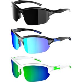 MVPTGRS Kids Polarized Sports Sunglasses, Youth Baseball Sun glasses, UV400 Glasses for boys girls Cycling Softball
