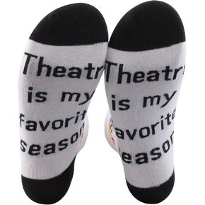 JNIAP 2 Pairs Drama Theatre Socks Gift Musical Broadway Gift Drama Teacher Gift Theatre Nerd Gift in Kuwait