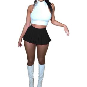 High Waist Pleated tennis Wear Mini Skirt for Women Y2K Style Golf Athletic Workout Skorts
