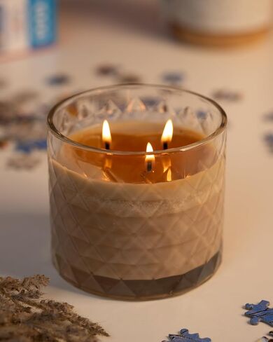 Gold Canyon Heritage Medium Candle, Spiced Cider Scented Candle, 14 oz., Three Wicks, 100% Natural Soy Wax Candle, Notes of Green Apple, Cinnamon, and Musk | 35+ Hours of Burn Time in Saudi Arabia