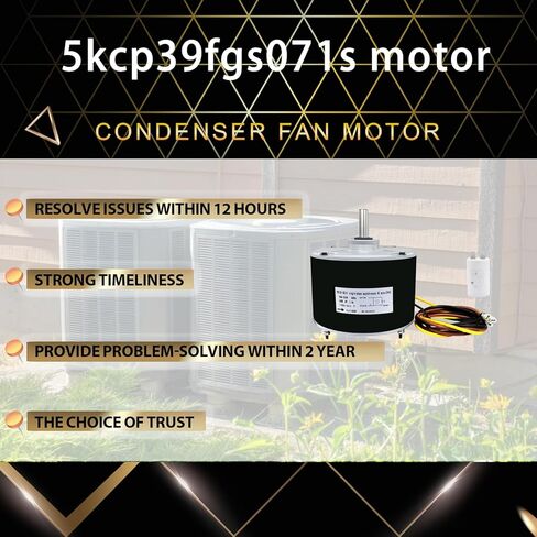 ترقية 5KCP39FGS071S HVAC محرك مروحة المكثف استبدال HC39GE236A HC39GE236 مروحة المحرك 1/4 HP 208-230V 1100 دورة في الدقيقة متوافق مع GE Genteq Carrier Bryant Payne Condenser Fan Motor ضمان لمدة عامين in Kuwait