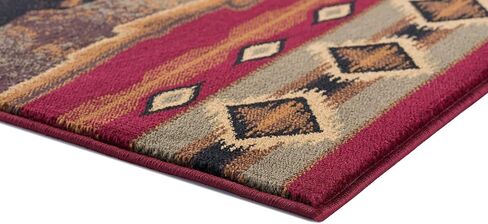 سجادة صغيرة مبعثرة مقاس 2 × 3 من Sierra Bear Red للمدخل الداخلي والخارجي - المدخل أو الممشى أو البهو - نزل، سجاد على شكل دب على طراز المزرعة الجديدة in Saudi Arabia