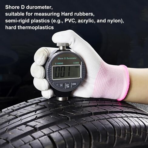 Hardness Tester, Durometer Shore Type C 0-100HC, Digital Durometer 0.1HC Resolution, with Large LCD Display for Flooring, Rubber, Tires, Plastics, Thermal Plastics in Saudi Arabia