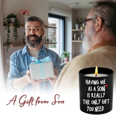 Fathers Day Dad Gifts from Son,Dad Gifts, Mom Gifts, Fathers Day,Mothers Day, Thanksgiving,Christmas Gifts for Mom, Dad, Birthday Gifts for Mom Dad from Son-Vanilla Lavender Candle 10oz in Saudi Arabia