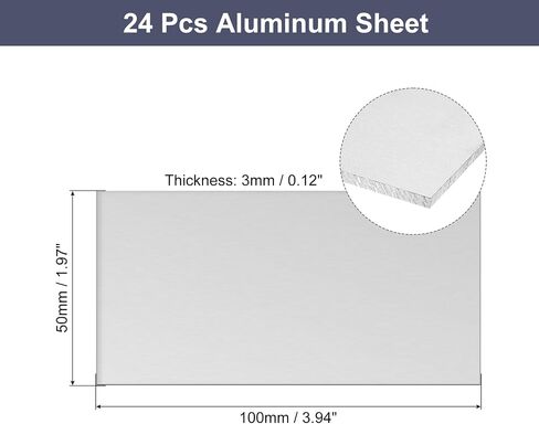 uxcell Aluminum Sheet, 4 Pcs 300mm x 300mm x 1mm Thickness Square 5052 Aluminum Plate for Industrial, Silver Tone in Saudi Arabia
