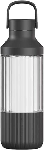 زجاجة ترطيب زجاجية من بيست مع غطاء للحمل، 24 أونصة (أسود كربوني) in Kuwait