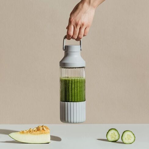 زجاجة ترطيب زجاجية من بيست مع غطاء للحمل، 24 أونصة (أسود كربوني) in Kuwait