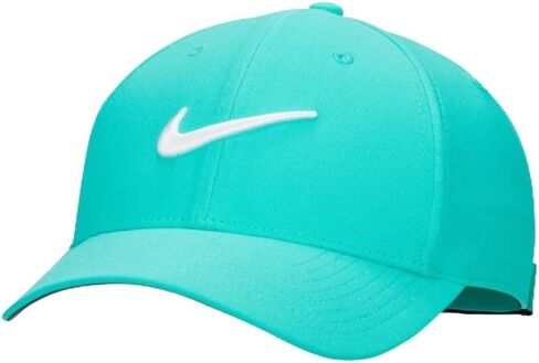 Nike Dri-FIT Club Structured Swoosh Cap, Jade Green, M/L, Medium in Saudi Arabia