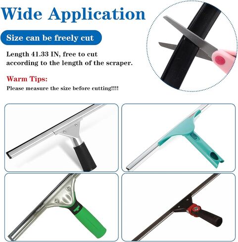 Lusofie 2Pcs Squeegee Replacement Rubber Squeegee Rubber Window Squeegee Blade Silicone Window Squeegee for Home Classroom Office Shower Squeeze for Glass Door and Tile (41 Inch) in Saudi Arabia