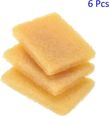 6 Pack Rubber Residue Eraser - Cleaning Tool for Removing Adhesive Glue from Paper Plastic, Apply to Art Craft (Yellow, 8.2cmx2cmx1cm) in Saudi Arabia