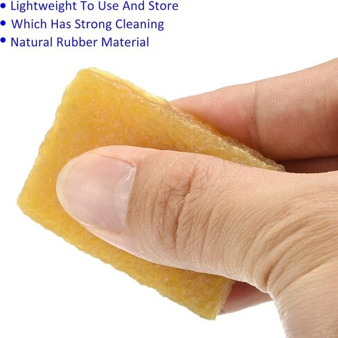 6 Pack Rubber Residue Eraser - Cleaning Tool for Removing Adhesive Glue from Paper Plastic, Apply to Art Craft (Yellow, 8.2cmx2cmx1cm) in Saudi Arabia