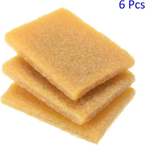 6 Pack Rubber Residue Eraser - Cleaning Tool for Removing Adhesive Glue from Paper Plastic, Apply to Art Craft (Yellow, 8.2cmx2cmx1cm) in Saudi Arabia