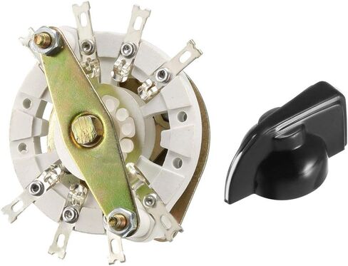 uxcell 2P3T 2 Pole 3 Position 1 Deck Band Channel Rotary Switch Selector with Knob in Saudi Arabia