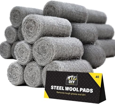 24Pack Steel Wool for Mice Control | Wire Wool Mice Grade for Cleaning & Closing Small Holes Fine Wire Wool Rats Roll | Wire Wool for Wood Wire Wool for Metal Fine Steel Wool Rodent Control in Saudi Arabia