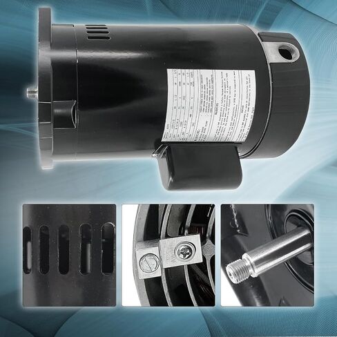 B2854 1-1/2 HP محرك ذو شفة مربعة لحمام السباحة 3450 دورة في الدقيقة 8.0/16.0 أمبير 230/115 فولت 1.1 عامل خدمة 56Y إطار PSC ODP الضميمة - B2854 محرك مضخة حمام السباحة والمنتجع الصحي in Kuwait