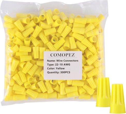 300Pcs Wire Nuts Assortment Wire Conectors Nuts, Blue Wire Nuts Wire Caps Screw Terminals, with Spring Insert Twist Nuts Caps for Quick Connection, 20-18 AWG,P2 Type in Saudi Arabia