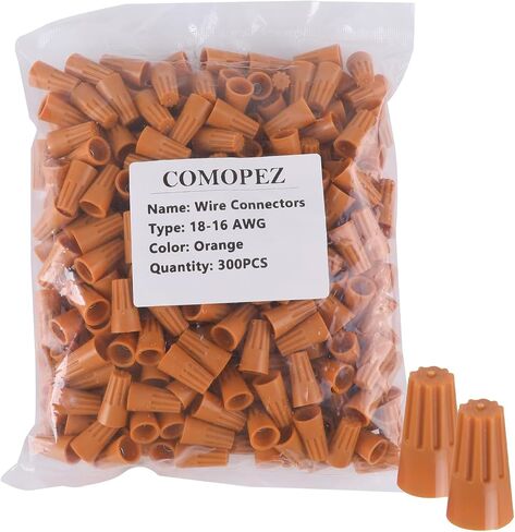 300Pcs Wire Nuts Assortment Wire Conectors Nuts, Blue Wire Nuts Wire Caps Screw Terminals, with Spring Insert Twist Nuts Caps for Quick Connection, 20-18 AWG,P2 Type in Saudi Arabia