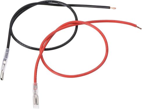 YOKIVE 30 Pcs Female Spade Crimp Terminal, Home Wire Connector with Insulating Sleeve Connect Cable Great for Office, Kitchen (Black&Red, 0.11-Inch) in Saudi Arabia