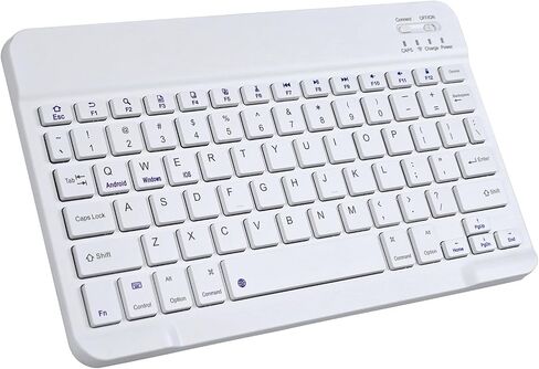 Ultra-Slim Bluetooth Keyboard Compatible with iPad, iPad Air, iPad Pro, iPad Mini, Mini Wireless Keyboard Compatible with Tablet, Apple iPhone, Rechargeable Low Profile Keyboard, 10 inch Black in Saudi Arabia